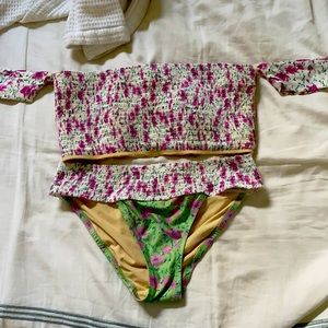 Anthropologie swim set M/S worn once no flaws